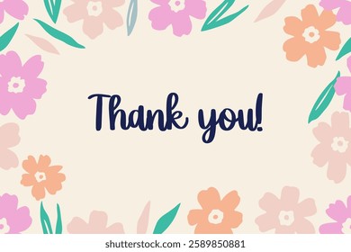 Trendy floral design. Template for card, poster, flyer, cover or other use. 