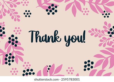 Trendy floral design. Template for card, poster, flyer, cover or other use. 