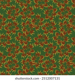 Trendy padrão floral em muitos tipos de flores. Motivos botânicos tropicais espalhados aleatoriamente. Textura de vetor uniforme. Impressão com estilo desenhado à mão em plano de fundo escuro