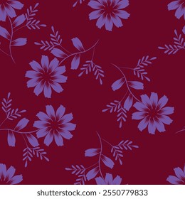 Trendy Floral pattern in the many kind of flowers. Tropical botanical Motifs scattered random. Seamless vector texture. For fashion prints. Printing with in hand drawn style on peach background