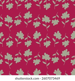 Trendy Floral pattern in the many kind of flowers. Tropical botanical Motifs scattered random. Seamless vector texture. Printing with in hand drawn style on dark background
