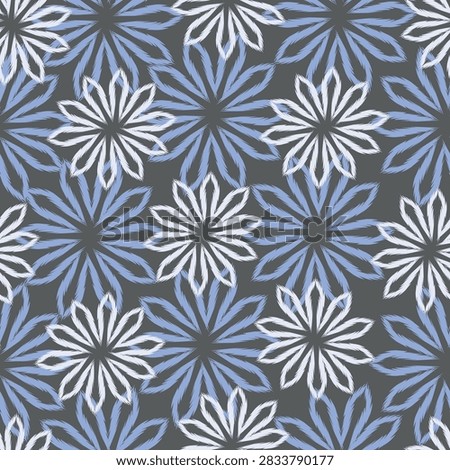 Trendy Floral pattern in the many kind of flowers. Tropical botanical Motifs scattered random. Seamless vector texture. For fashion prints. Printing with in hand drawn style on peach background