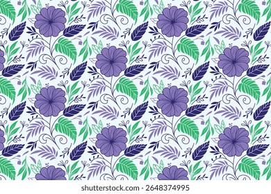 padrão floral moderno com repetição de rosas ilustrações e contornos de folhas naturais para mulheres desgaste e tecido de embalagem

