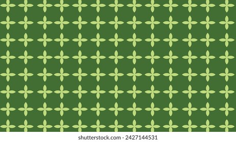 Trendy floral seamless pattern collection. Set of vintage 70s style flower background illustration. Green  color groovy artwork bundle, y2k nature backgrounds with spring plants.