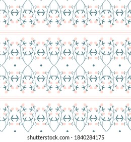 trendy floral seamless pattern. Design for fabric, textile, wrapping, digital paper. geometric background