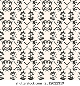 Trendy floral seamless pattern for fabric design. Summer vector illustration. Hand drawn brush pattern.