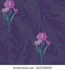 Trendy floral seamless pattern with leaves. Floral abstract printable pattern ideas for home decor, textile, banner, template, gift wrapping, template, brochure, Laminates. Vector illustration.