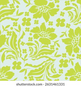 Trendy floral seamless pattern. Simple red and beige daisy. Spring flower template for packaging, postcards, textile printing, wallpaper. Hand drawn illustration isolated on white background