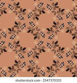 Padrão elegante floral sem emenda. Vintage 70s estilo flor fundo ilustração. Pasta colorido cor groovy pacote de arte, y2k natureza fundos