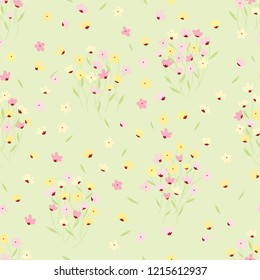 Trendy Flowers illustration pattern 