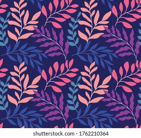 Flores de moda sin costura. Pequeña ilustración de fondo floral vectorial. Textura floral primaveral para tela, estampado de moda y papel pintado.