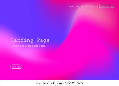 Trendy Fluid Blurred Gradient Background for Poster, Brochure, Advertising, Placard, Invitation Card, Music Festival, Night Club, Landing Page