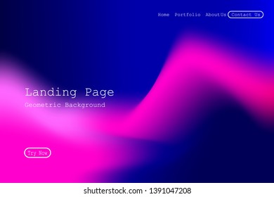Trendy Fluid Blurred Gradient Background for Poster, Brochure, Advertising, Placard, Invitation Card, Music Festival, Night Club, Landing Page