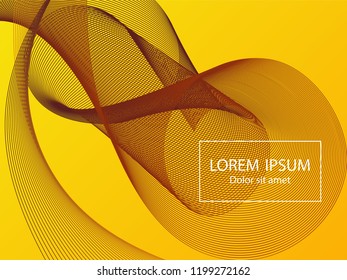 Trendy fluid curve shapes composition. Landing page template vector. Vivid background design. Futuristic poster design. Wavy geometric curve lines grid texture swirl abstract background.