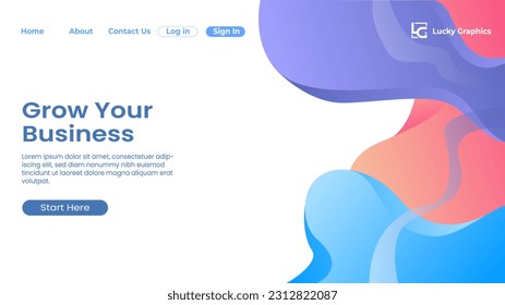 Trendy fluid gradient background, colorful abstract liquid shapes. Futuristic design wallpaper for banner, poster, cover, flyer, presentation, advertising, landing page
