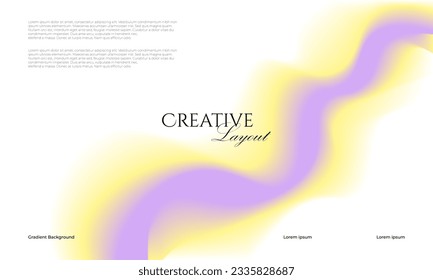 Trendy Fluid Gradient Background, Colorful Abstract Liquid 3d Shapes. Futuristic Design Wallpaper For Banner, Poster, Cover, Flyer, Presentation, Advertising, Landing Page