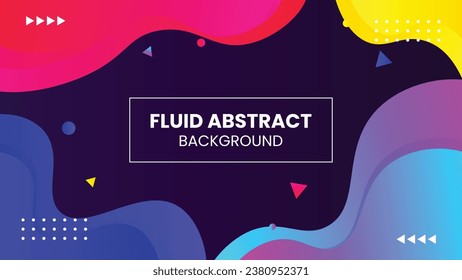 Trendy fluid gradient background, colorful abstract liquid 3d shapes. Futuristic design wallpaper for banner, poster, cover, flyer, presentation, advertising, landing page