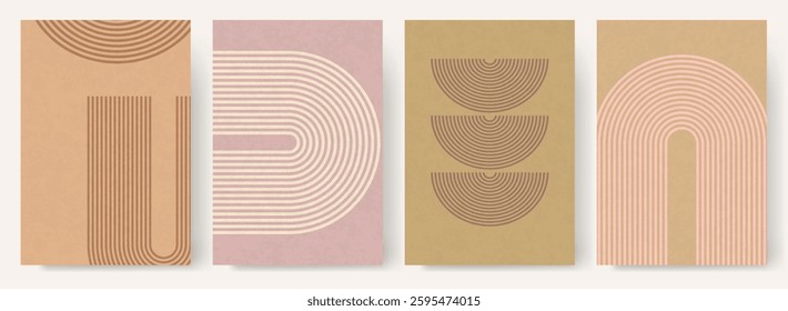 Trendy foliage art background vector. Canvas art for wallpaper, wall arts, prints, fabric, pattern and packaging.