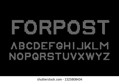 Trendy font. Minimalistic style alphabet. Decorative typeface. Letters for your design. Vector font. 