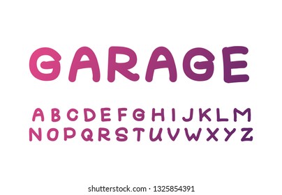 Trendy font. Minimalistic style alphabet. Decorative typeface. Letters for your design. Vector font. 