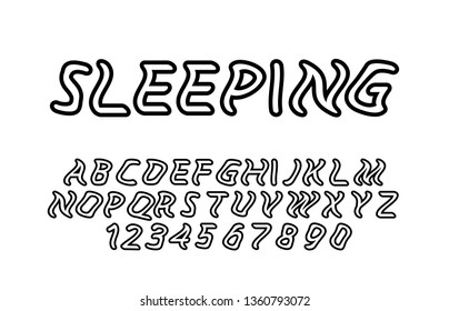 Trendy font. Minimalistic style alphabet. Decorative typeface. Letters for your design. Vector font
