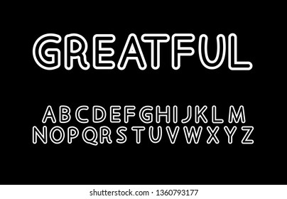 Trendy font. Minimalistic style alphabet. Decorative typeface. Letters for your design. Vector font
