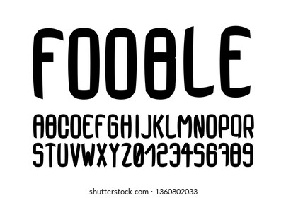 Trendy font. Minimalistic style alphabet. Decorative typeface. Letters for your design. Vector font.