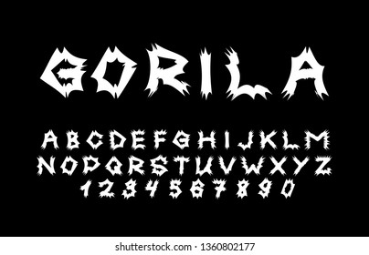 Trendy font. Minimalistic style alphabet. Decorative typeface. Letters for your design. Vector font.