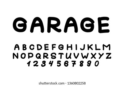 Trendy font. Minimalistic style alphabet. Decorative typeface. Letters for your design. Vector font.