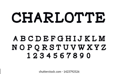 Trendy font. Minimalistic style alphabet. Decorative typeface. Letters for your design. Vector font