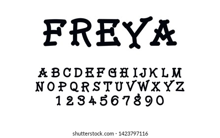 Trendy font. Minimalistic style alphabet. Decorative typeface. Letters for your design. Vector font