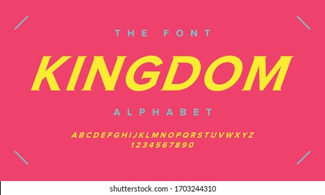 Trendy fonts and alphabet, luxury expensive trendy sport modern minimal classic urban futuristic typeface typo typography and number, uppercase lowercase. Vector illustration.