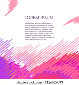 Trendy frame background template with space text with vibrant gradient blue purple colors and abstract round blended shapes flow. Vector modern poster, banner, presentation layout