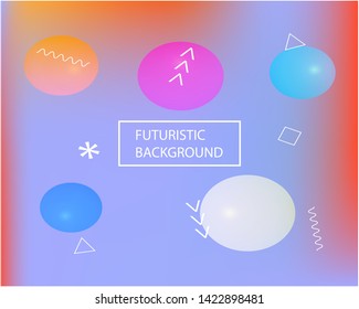 Trendy fresh banner. Creative splash and spreading spot. EPS. Vector illustration layout. Violet unique fresh banner of watercolor gradient colors.