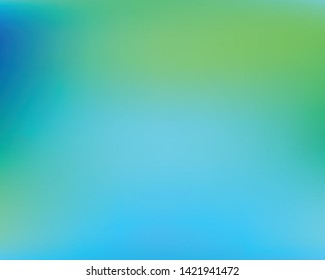 Trendy fresh banner. EPS. Vector illustration invite. Unreal splash and spreading spot. Blue unique fresh banner of watercolor gradient colors.