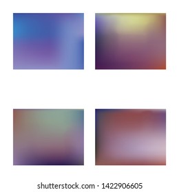 Trendy fresh banner. Random splash and spreading spot. EPS. Vector illustration artbook. Violet unique fresh banner of watercolor gradient colors.
