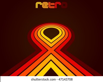 Trendy funky retro background VECTOR