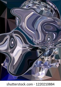 trendy futuristic object