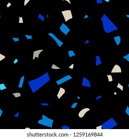 Trendy futuristic terrazzo pattern color. Texture vector surface design