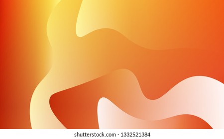 Trendy futuristic wavy backdrop. Background for Wallpaper, Web Design, Brochure, Visit Card. Vector wave pattern. Red, orange color.