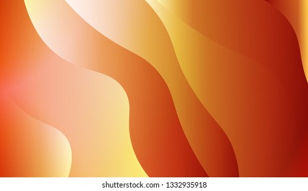 Trendy futuristic wavy backdrop. Background for Wallpaper, Web Design, Brochure, Visit Card. Vector wave pattern. Red, orange color.