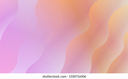 Trendy futuristic wavy backdrop. Vector illustration with geometric shapes layers. Futuristic wavy backdrop. Gradient.