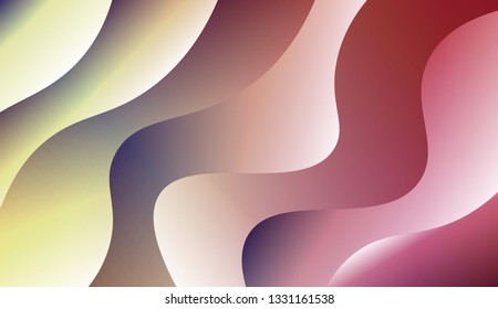 Trendy futuristic wavy backdrop. Vector illustration with geometric shapes layers. Futuristic wavy backdrop. Gradient.