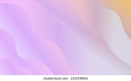 Trendy futuristic wavy backdrop. Vector illustration with geometric shapes layers. Futuristic wavy backdrop. Gradient.