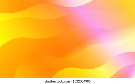 Trendy futuristic wavy backdrop. Vector illustration with geometric shapes layers. Futuristic wavy backdrop. Gradient.