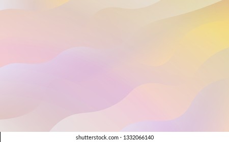 Trendy futuristic wavy backdrop. Vector illustration with geometric shapes layers. Futuristic wavy backdrop. Gradient.