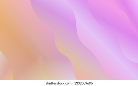 Trendy futuristic wavy backdrop. Vector illustration with geometric shapes layers. Futuristic wavy backdrop. Gradient.