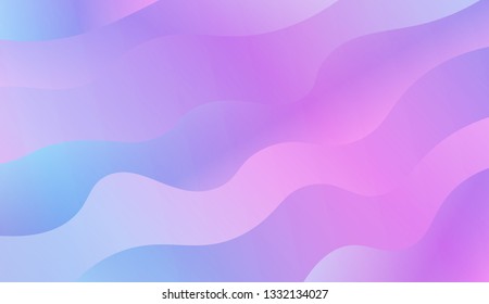 Trendy futuristic wavy backdrop. Vector illustration with geometric shapes layers. Futuristic wavy backdrop. Gradient.