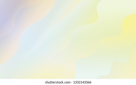 Trendy futuristic wavy backdrop. Vector illustration with geometric shapes layers. Futuristic wavy backdrop. Gradient.