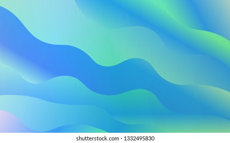 Trendy futuristic wavy backdrop. Vector illustration with geometric shapes layers. Futuristic wavy backdrop. Gradient.